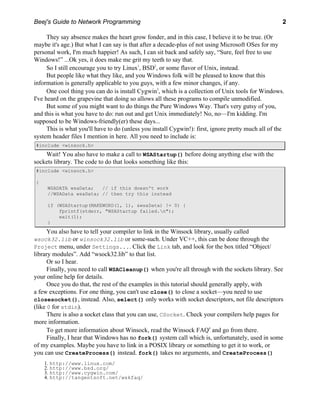 Network Programming