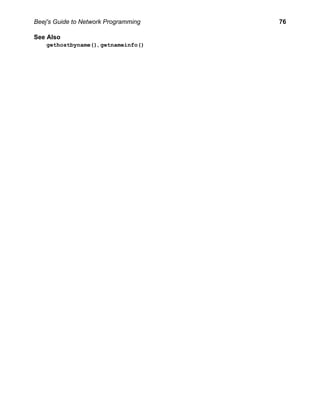 Network Programming