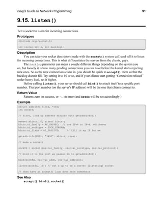 Network Programming
