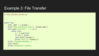 Network programming Using Python | PPT
