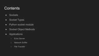 Network programming Using Python | PPT