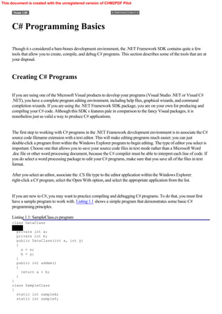 Network Programming client and server C# | PDF