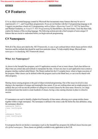 Network Programming client and server C# | PDF