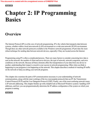 Programming Lan Network Programming client and server C# | PDF