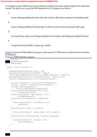 Network Programming client and server C# | PDF