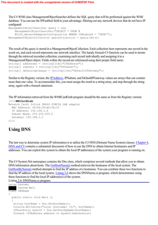 Network Programming client and server C# | PDF
