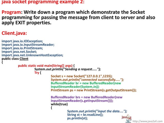 Network programming in java - PPT | PPTX