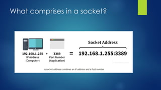 What comprises in a socket?
 