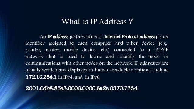 IP Address