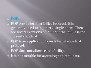 Pop Sec Code Example Network protocals | PPTX