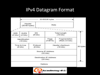 IPv4 Datagram Format
 