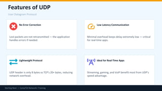 Udp Features Common Network Protocols Explained TCP UDP HTTP | CompTIA Network+ ...