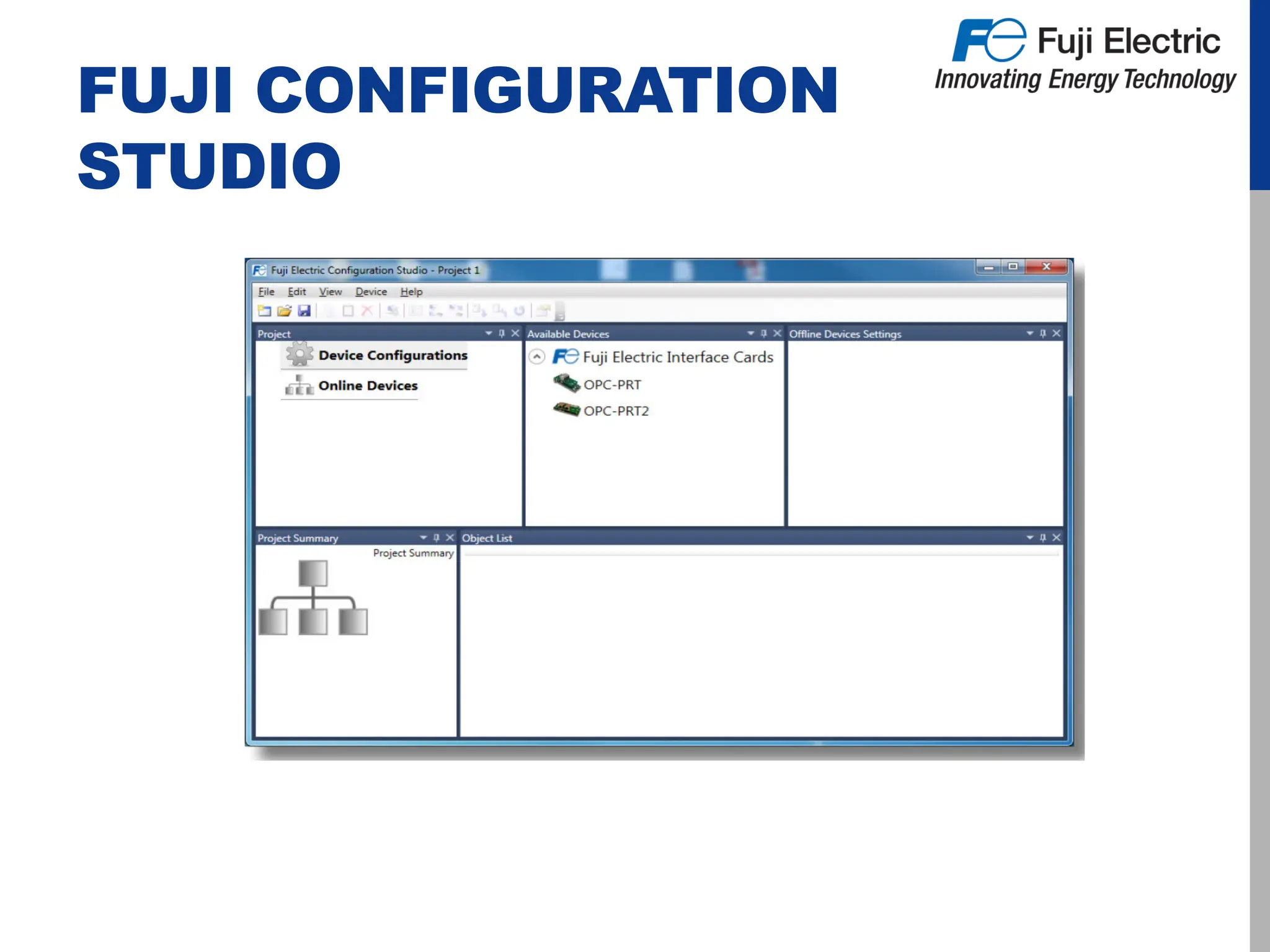 FUJI CONFIGURATION
STUDIO
 