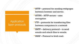 Computer network ppt based on Oxford AQA IGCSE CS curriculum | PPT