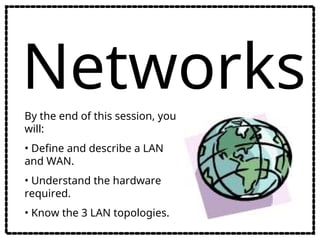 Comprehensive Guide to Networks: LAN, WAN, Topologies, and Security | PPT