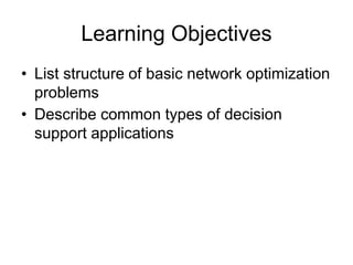 Transportation network analysis and optimization | PPTX