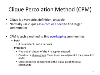 Network sampling, community detection | PPTX