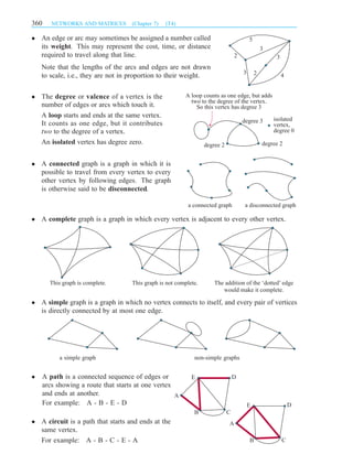 Networks and Matrices | PDF
