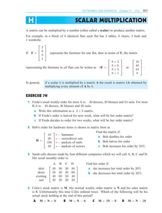 Networks and Matrices | PDF