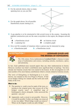 Networks and Matrices | PDF