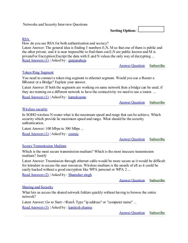 networks and security interview questions security interview questions