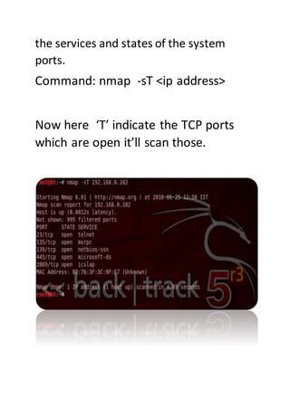 Network scanning with nmap | PDF