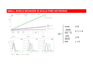 Distances in scale-free networks
SMALL WORLD BEHAVIOR IN SCALE-FREE NETWORKS
 