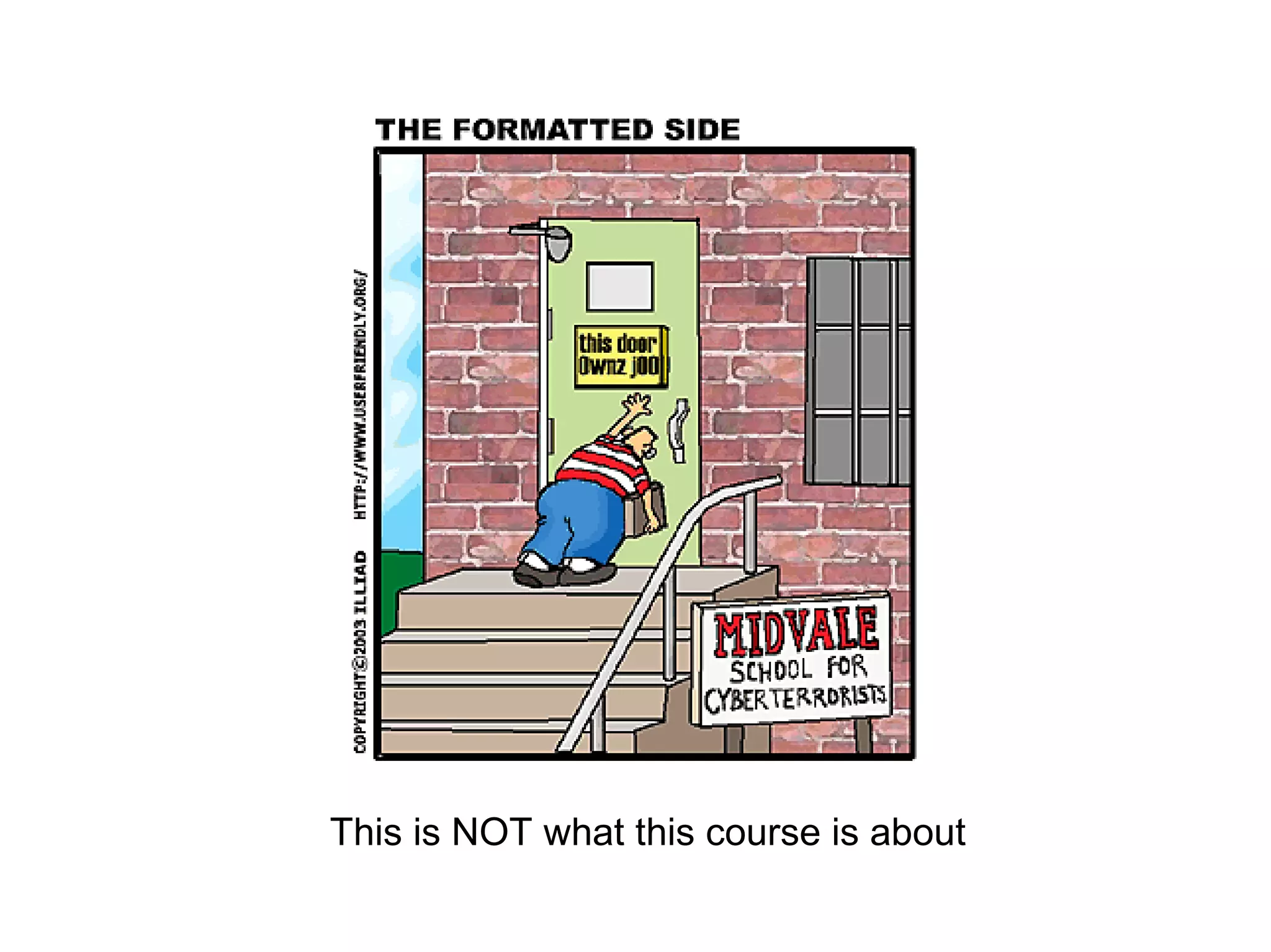 2

This is NOT what this course is about
Jarno Niemelä Jargon@iki.fi

 