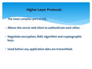 Network Security- Secure Socket Layer | PPTX