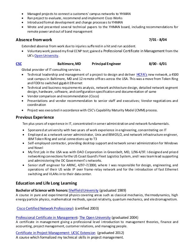 network security resumes