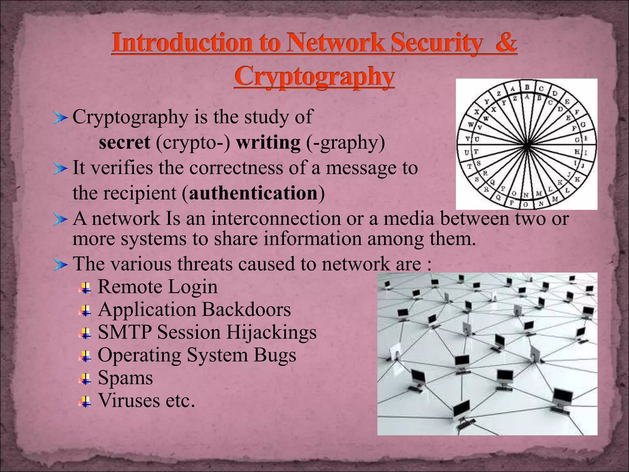 Network Security and Cryptography | PPTX
