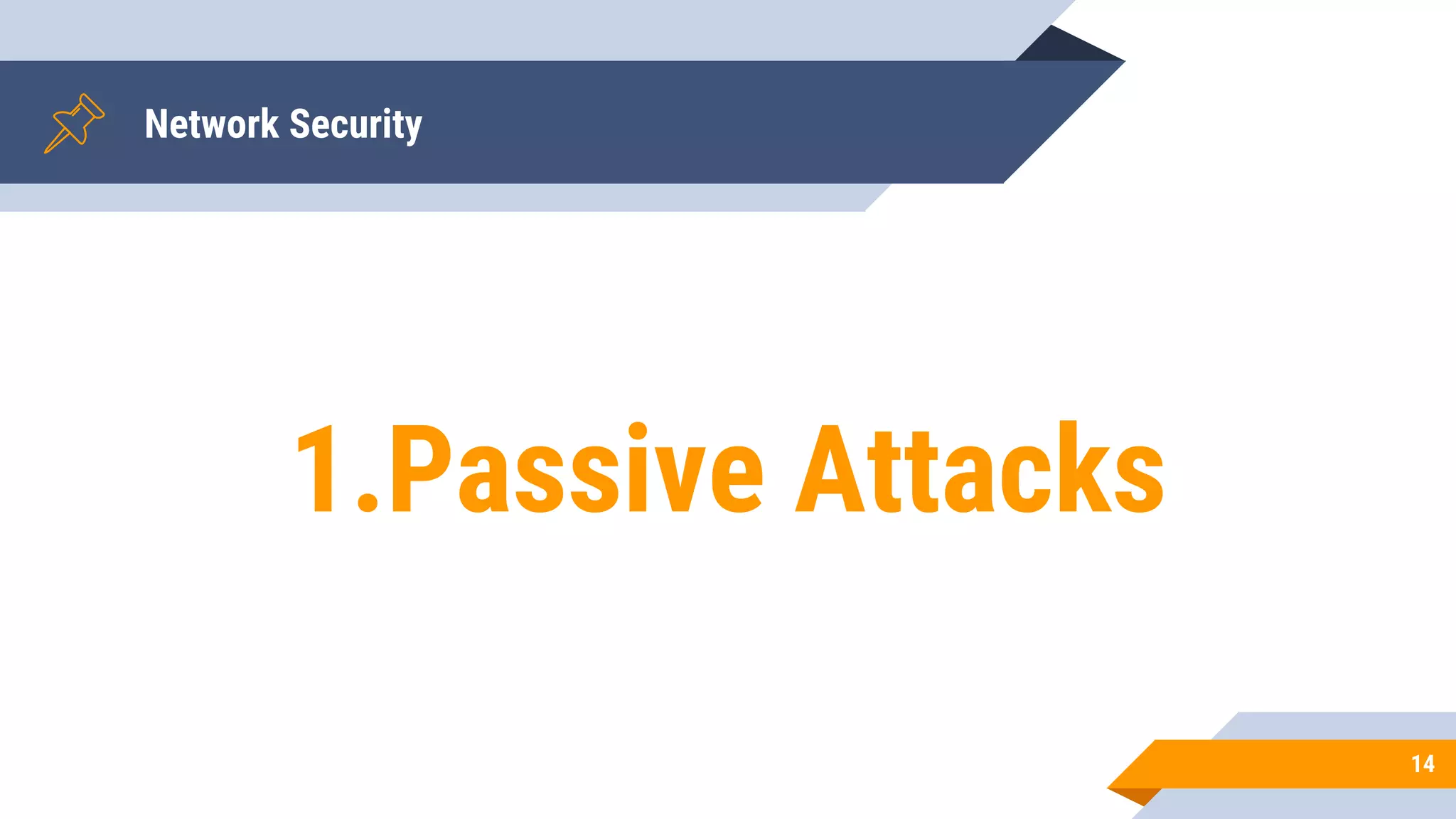 Network Security
14
1.Passive Attacks
 