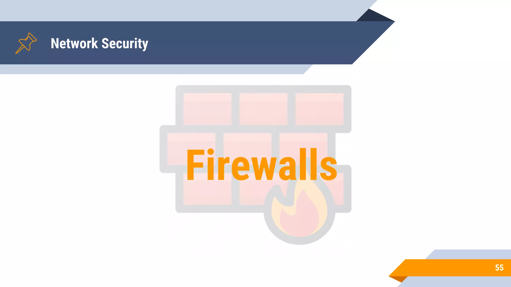 Network Security
55
Firewalls
 