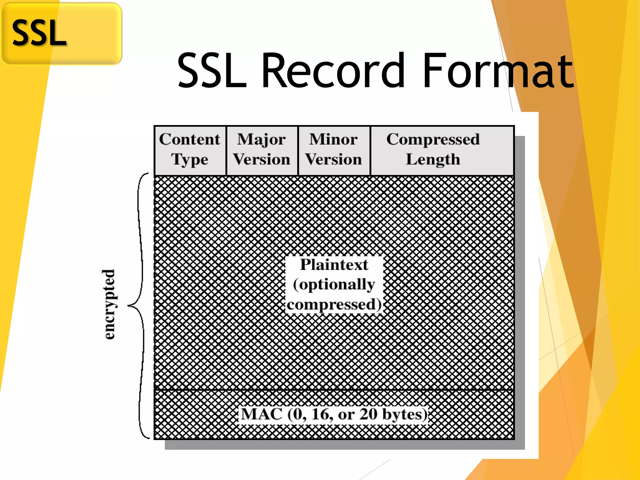27
SSL Record Format
SSL
 