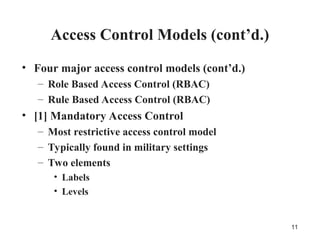 Comprehensive Overview of Access Control Models and Best Practices in ...
