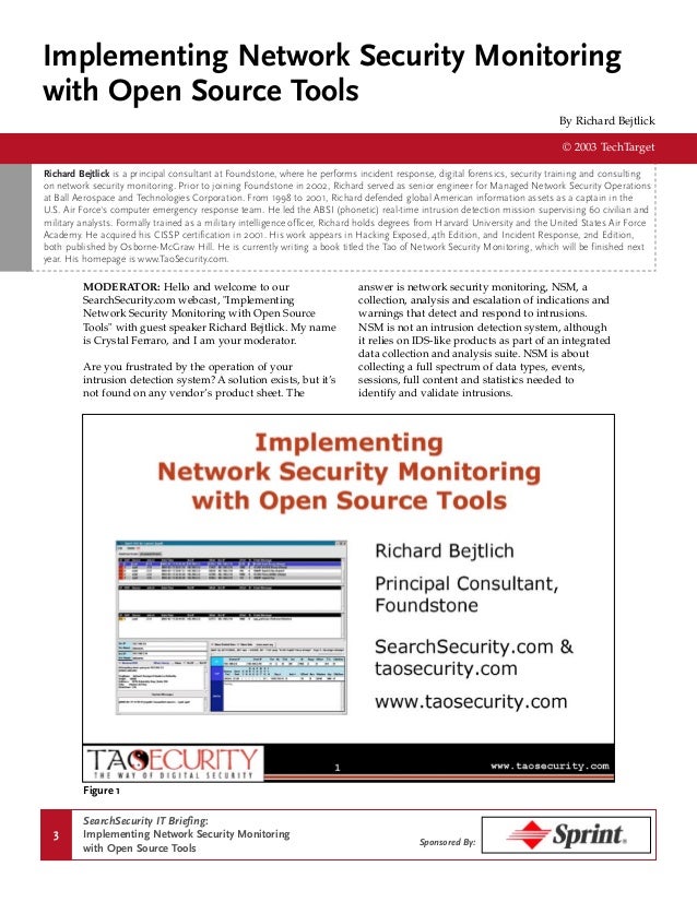 Network security monitoring with open source tools