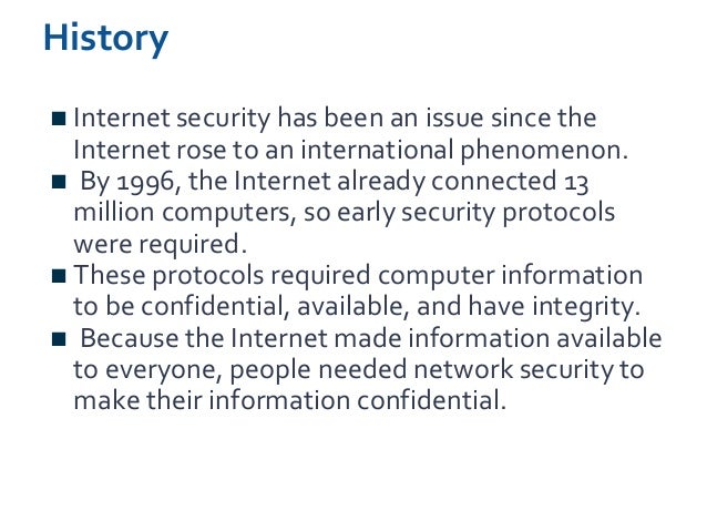 Internet security master thesis