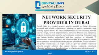 Network Security & Firewall Solutions in Dubai & Abu Dhabi | PPTX