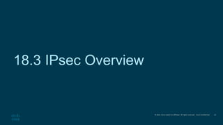 © 2021 Cisco and/or its affiliates. All rights reserved. Cisco Confidential
18.3 IPsec Overview
12
 