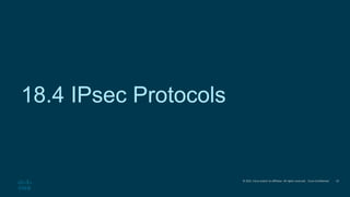 © 2021 Cisco and/or its affiliates. All rights reserved. Cisco Confidential
18.4 IPsec Protocols
23
 