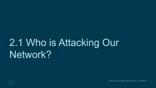 © 2021 Cisco and/or its affiliates. All rights reserved. Cisco Confidential
2.1 Who is Attacking Our
Network?
3
 