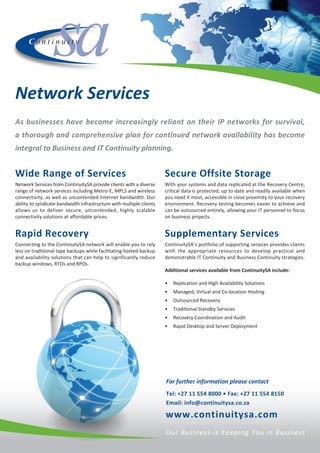 Network services