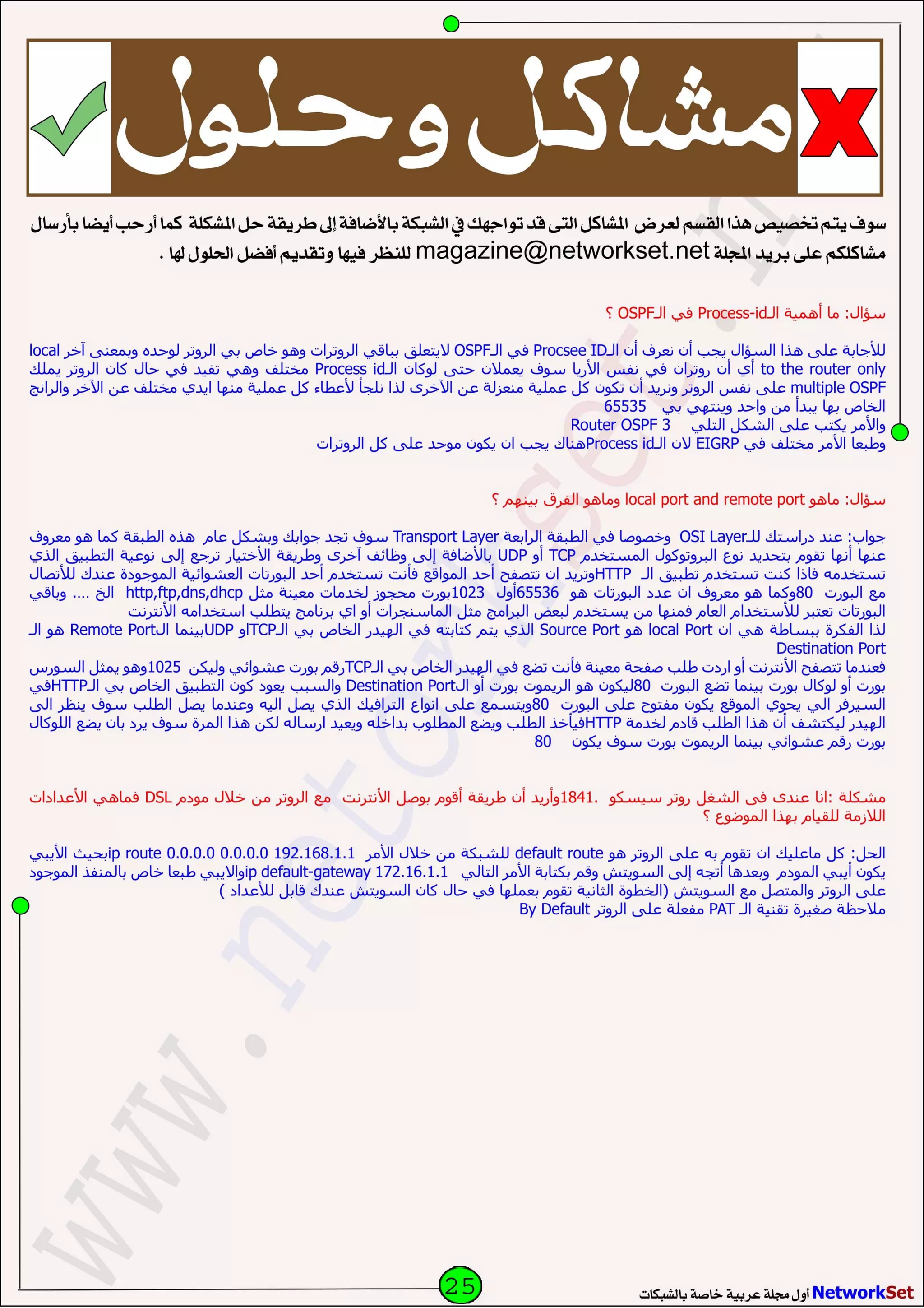 Network Set   July-2010