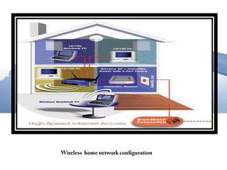 Wireless Home Networksis typically a system that allows personal computers to communicate with one another  and often, with the internet.
