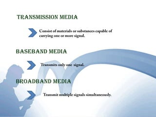 BandwidthIs the amount of data , instructions, or information that can travel over  a communication channel.LatencyIs the time it takes a signal to travel from one location to another on a network.