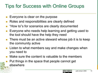 Social Media – What’s the Point?Maintain relationshipsSituational awarenessDaily or weekly travel or whereaboutsSignificant changesHear about ideas, resources you might not be seeking out but that are relevant to youObtaining personal insights into professional colleagues leads to more trusting relationshipsMaking explicit new connections as you see the need