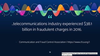 Telecom Network & SIEM logs analysis using machine learning