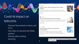 Telecom Network & SIEM logs analysis using machine learning