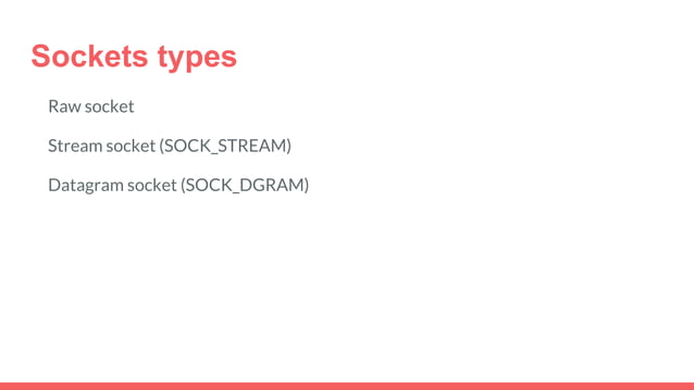 Network sockets | PPT | Free Download