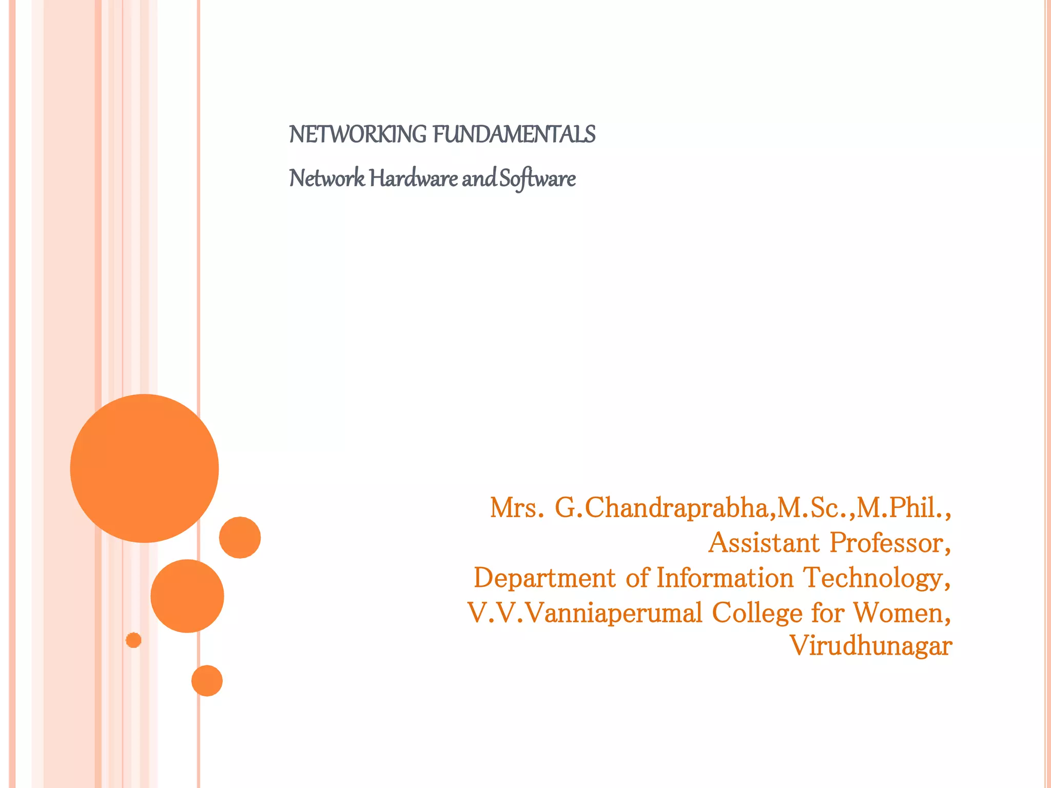 Network hardware devices PPT